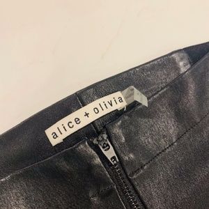 Alice + Olivia Leather Pants Size 8